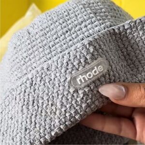 RHODE Light Gray Crochet Hat